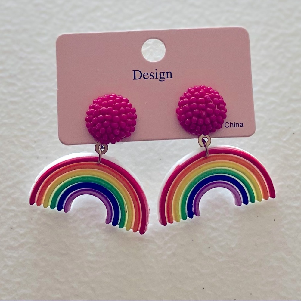 Brand New Rainbow Earrings